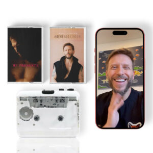 Bundle Video saludo personalizado y cassettes #SIEMPRELOSUPE y Mi Presente de Noel Schajris, walkman gratis